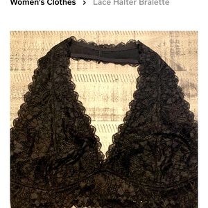 3x  plus-size Black lace bralette. NWT
